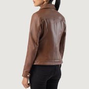 
Vixen Classic Collar Leren Jas voor Dames – alternate product view 5