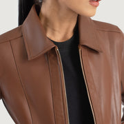 
Vixen Classic Collar Leren Jas voor Dames – alternate product view 6