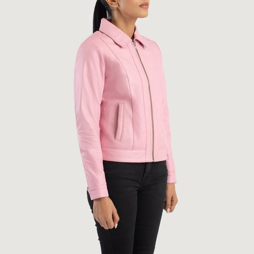 Vixen Classic Collar Leren Jas voor Dames