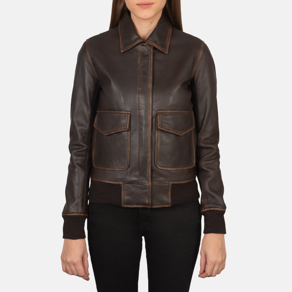 
Westa A-2 Leren Bomberjack voor Dames – alternate product view 5