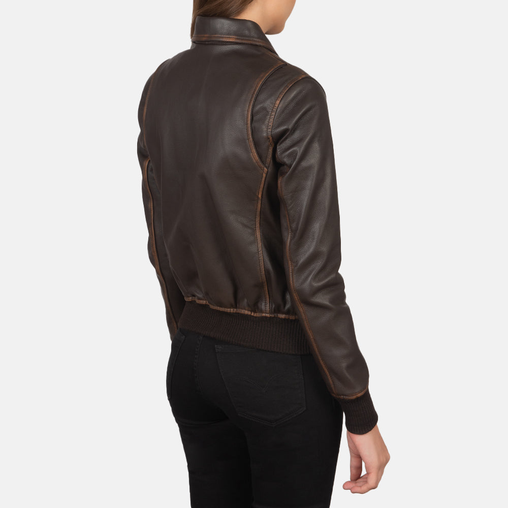 
Westa A-2 Leren Bomberjack voor Dames – alternate product view 6