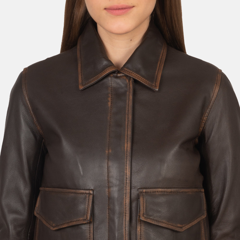 
Westa A-2 Leren Bomberjack voor Dames – alternate product view 7