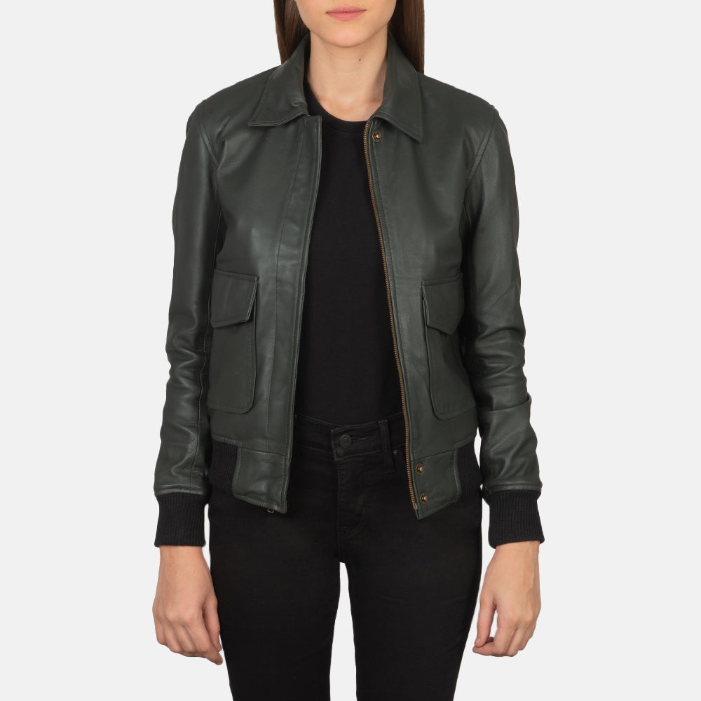 
Westa A-2 Leren Bomberjack voor Dames – alternate product view 1
