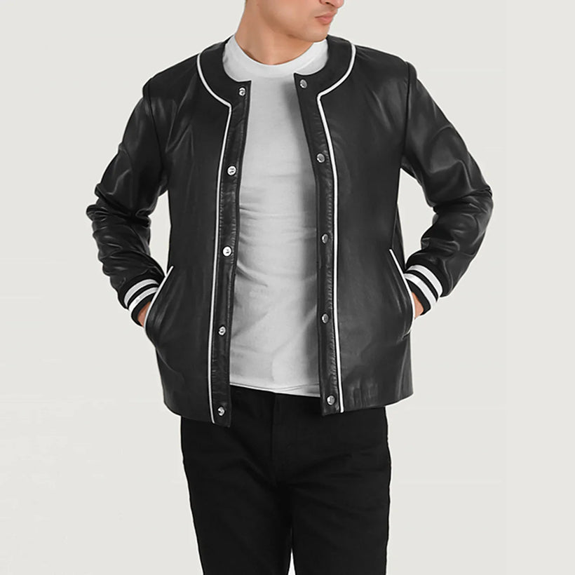 Willis Varsity Leren Jas voor Heren