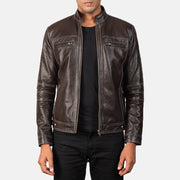 Youngster Leren Bikerjack voor Heren – alternate product view 1