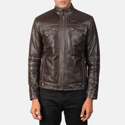 Youngster Leren Bikerjack voor Heren – alternate product view 4