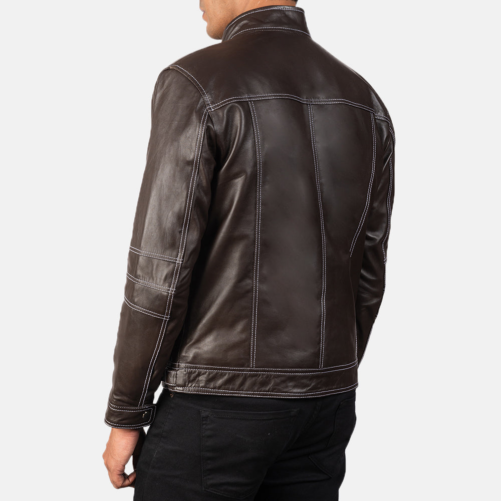 Youngster Leren Bikerjack voor Heren – alternate product view 5