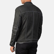 Youngster Leren Bikerjack voor Heren – alternate product view 5