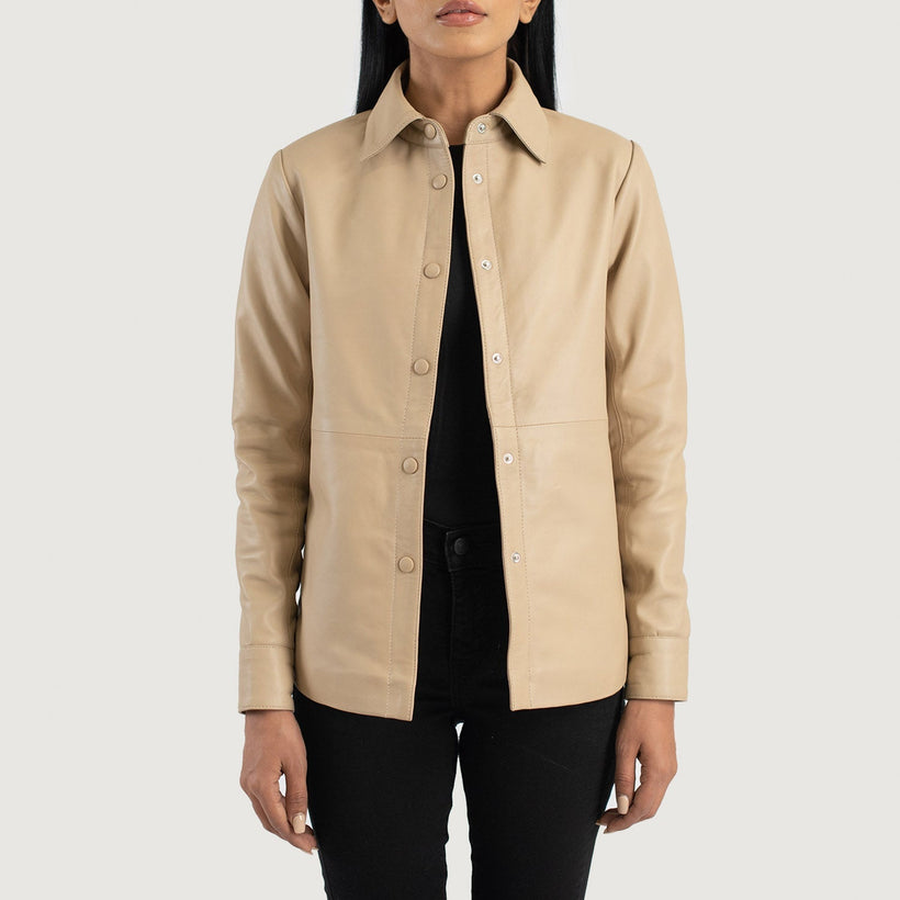 Zenith Shirt Leren Jas voor Dames