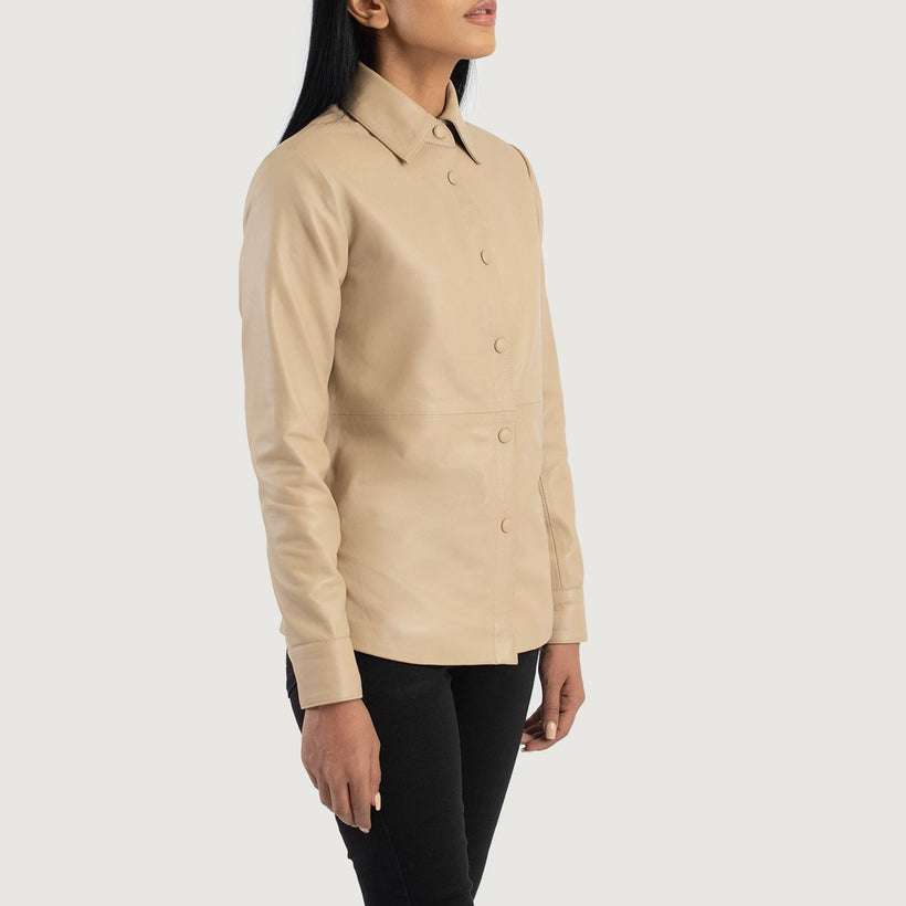Zenith Shirt Leren Jas voor Dames