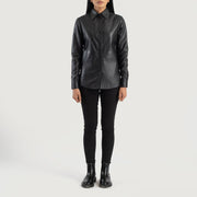 Zenith Shirt Leren Jas voor Dames – alternate product view 3