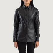 Zenith Shirt Leren Jas voor Dames – alternate product view 4