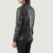 Zenith Shirt Leren Jas voor Dames – alternate product view 5