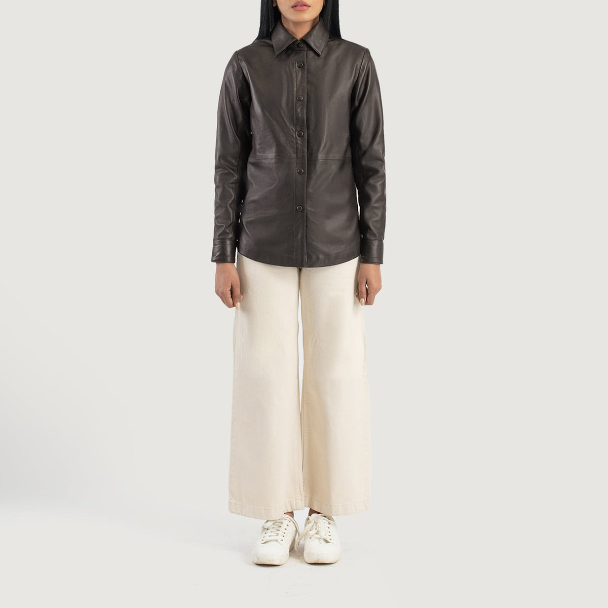 Zenith Shirt Leren Jas voor Dames – alternate product view 3