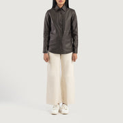 Zenith Shirt Leren Jas voor Dames – alternate product view 3