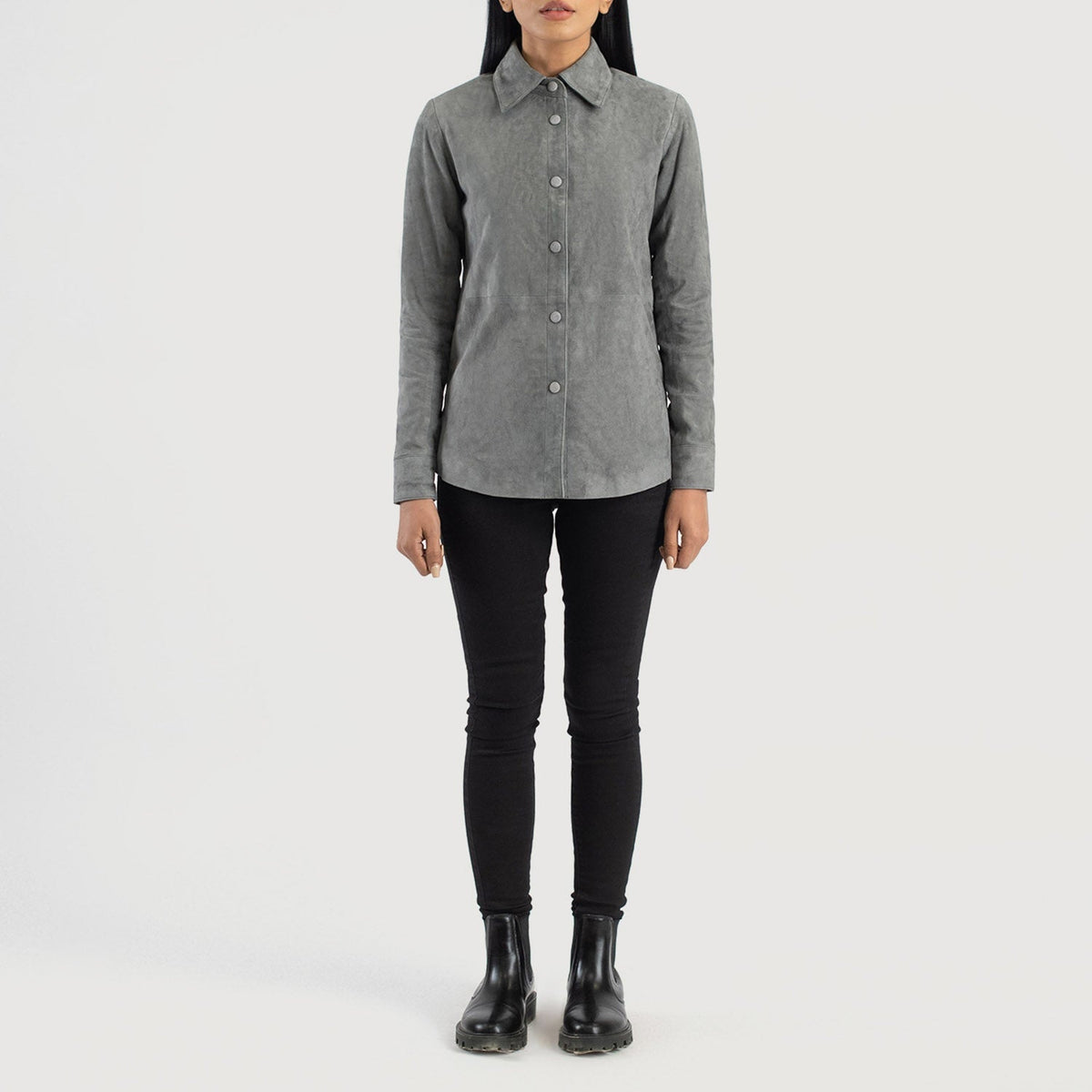 Zenith Shirt Leren Jas voor Dames – alternate product view 3