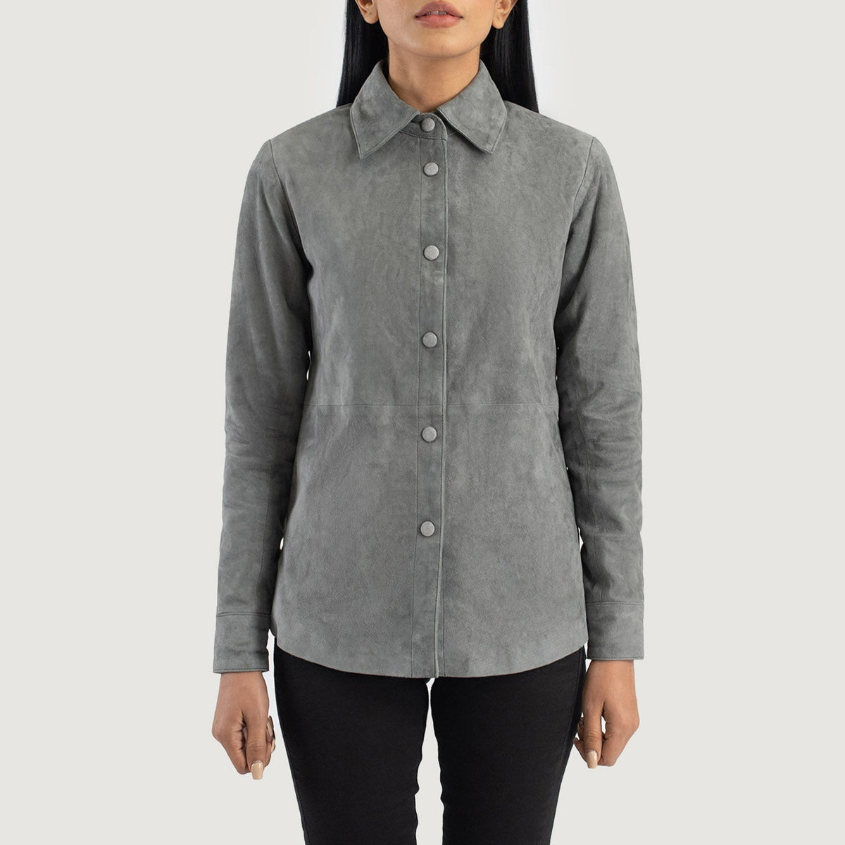 Zenith Shirt Leren Jas voor Dames – alternate product view 4