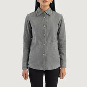 Zenith Shirt Leren Jas voor Dames – alternate product view 4