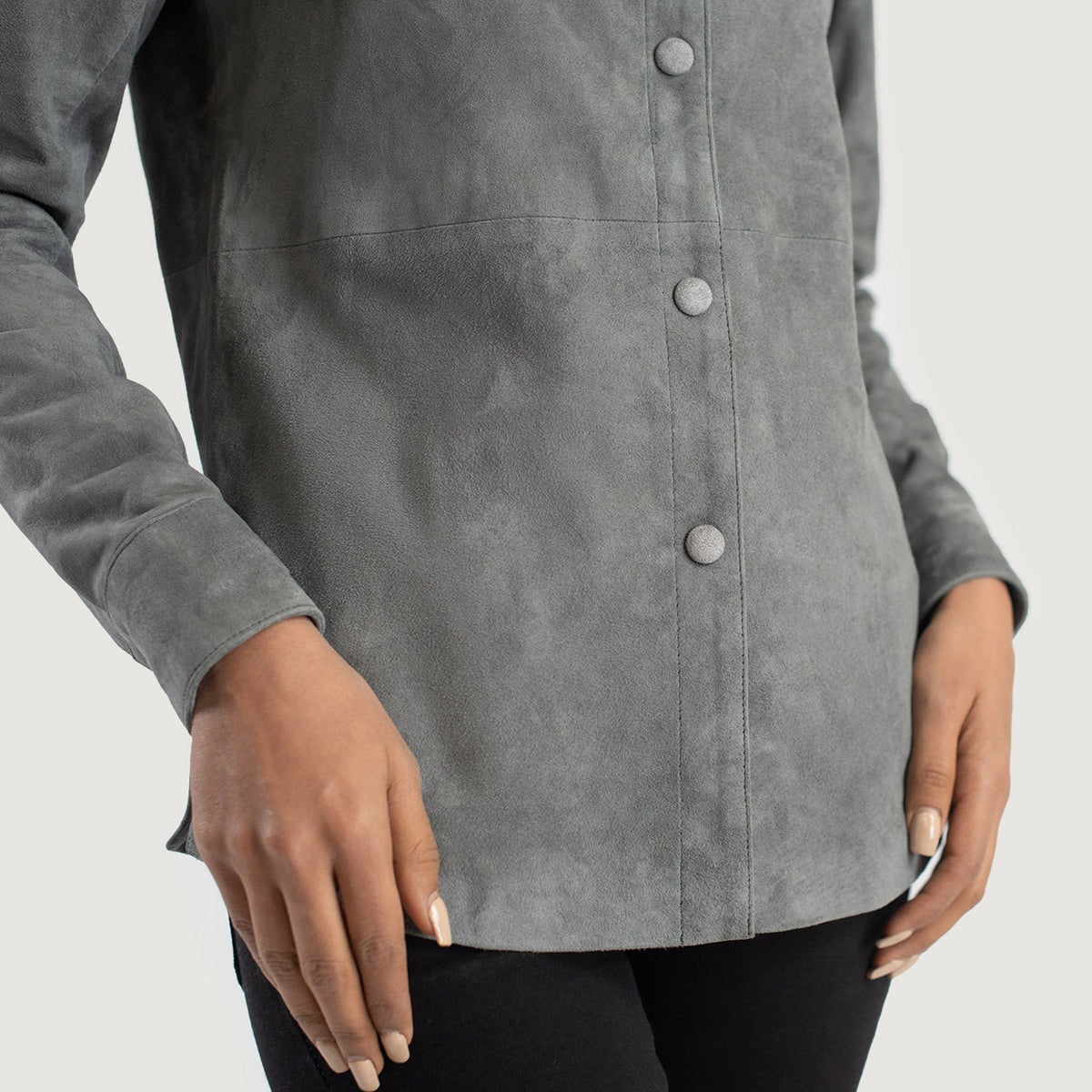 Zenith Shirt Leren Jas voor Dames – alternate product view 6