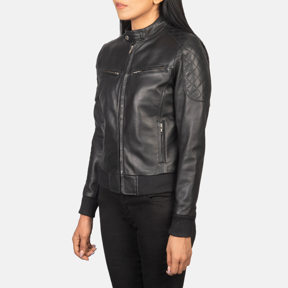 
Zenna Leren Bomberjack voor Dames – alternate product view 2