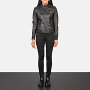 
Zenna Leren Bomberjack voor Dames – alternate product view 3