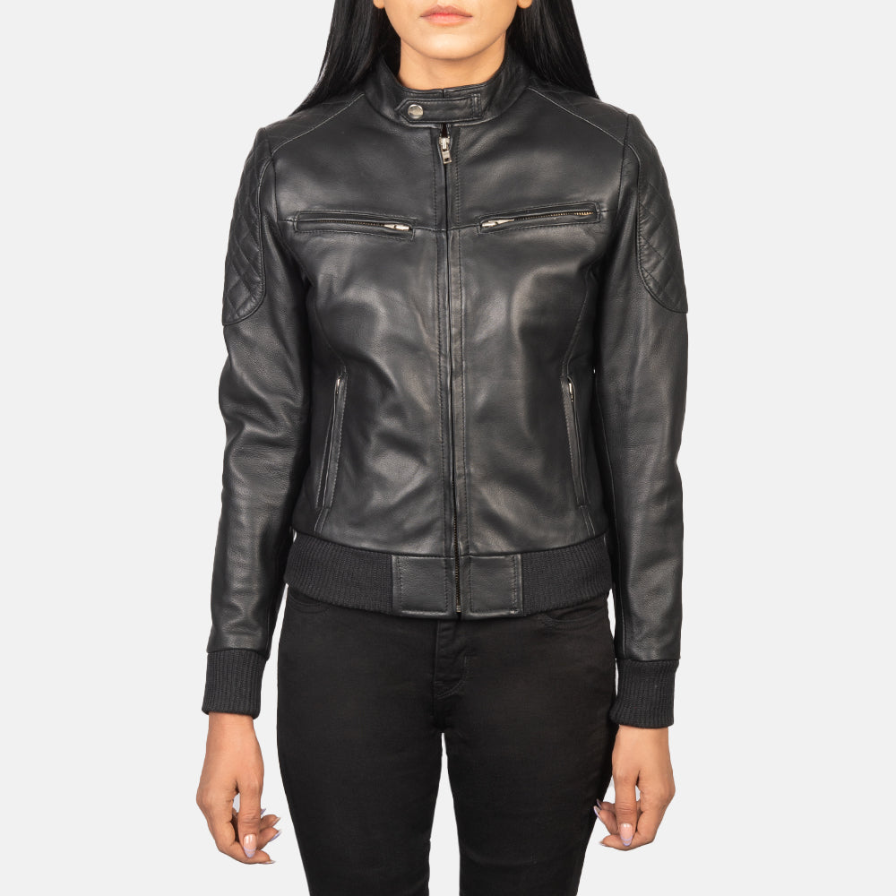 
Zenna Leren Bomberjack voor Dames – alternate product view 4