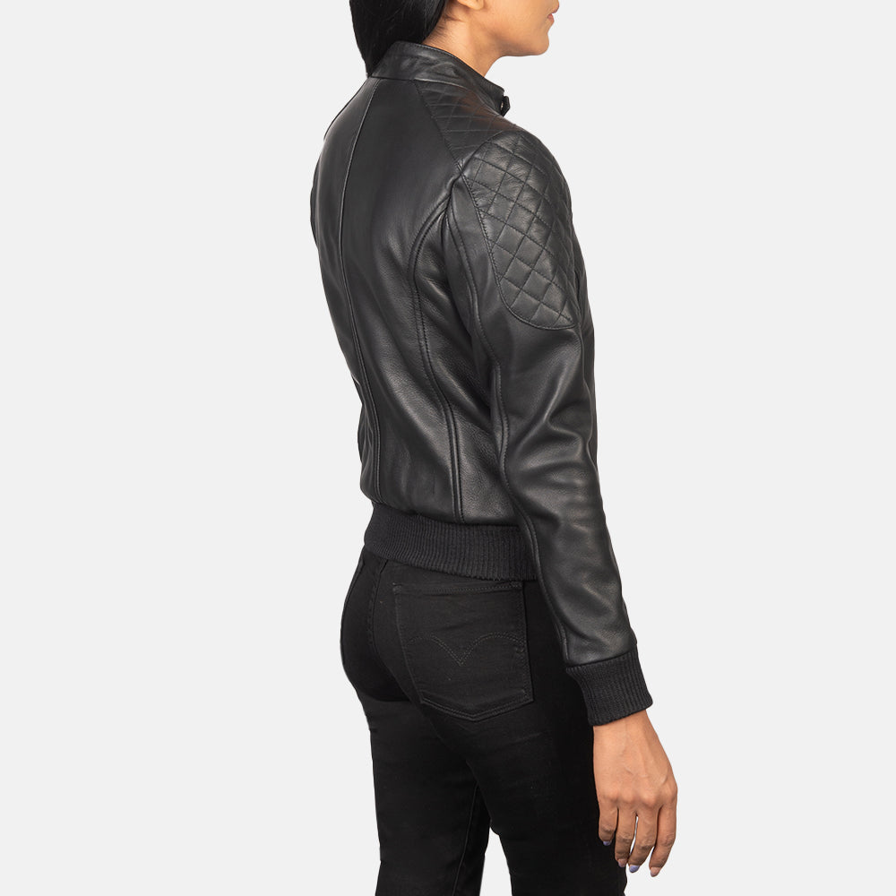
Zenna Leren Bomberjack voor Dames – alternate product view 5