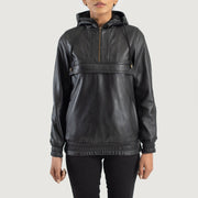 Zest Hooded Pullover Leren Jas voor Dames – alternate product view 1