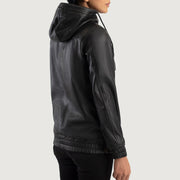 Zest Hooded Pullover Leren Jas voor Dames – alternate product view 5