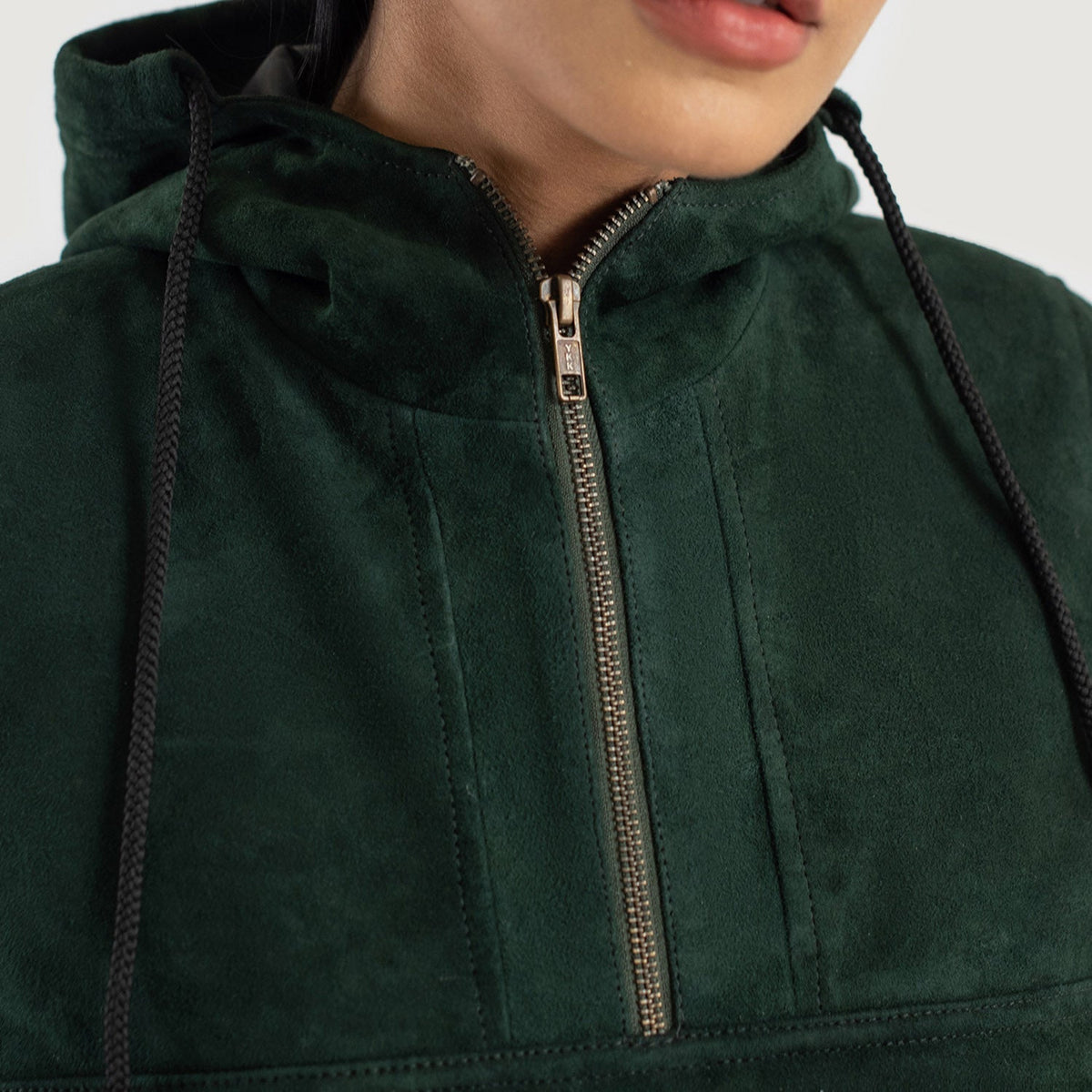 Zest Hooded Pullover Leren Jas voor Dames – alternate product view 4