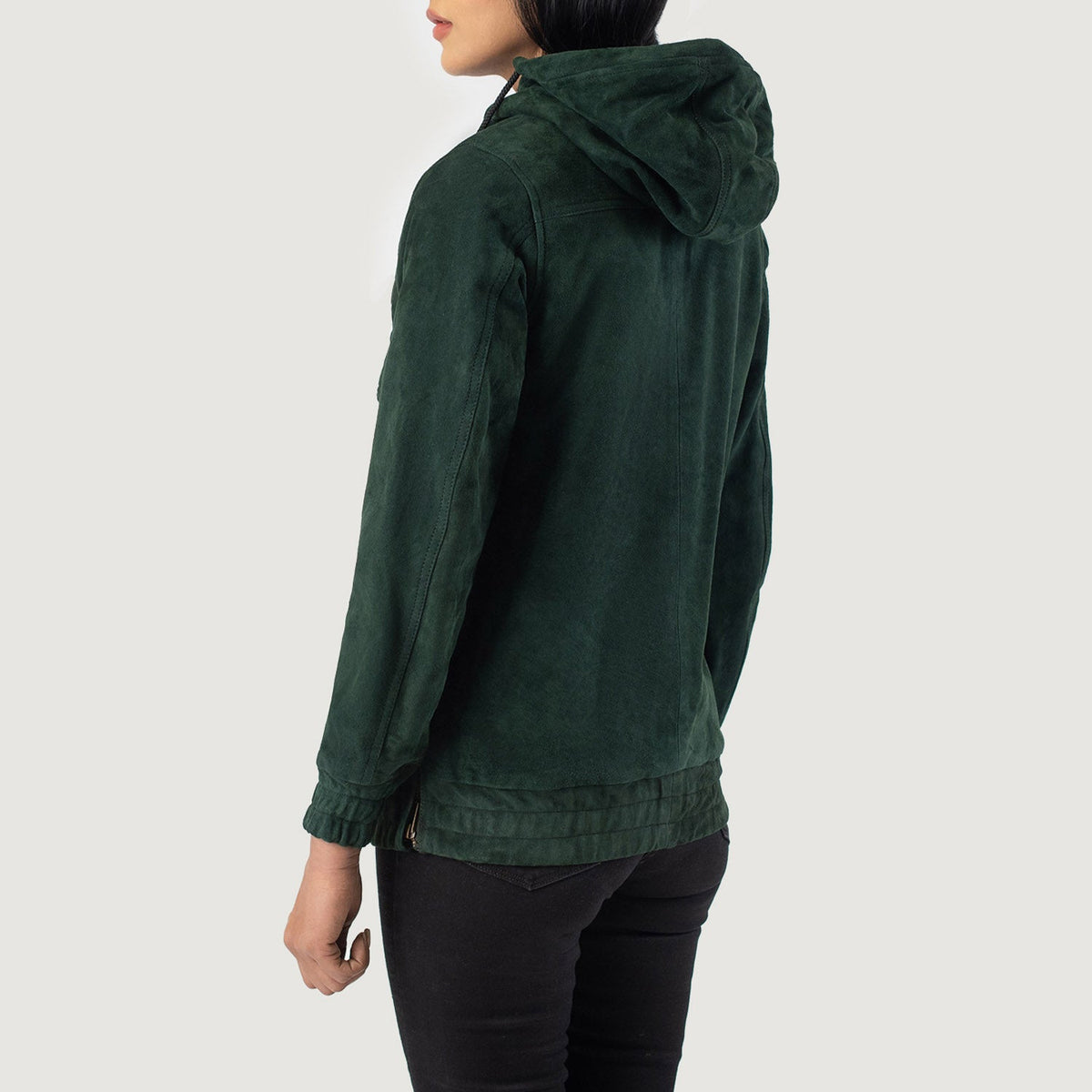 Zest Hooded Pullover Leren Jas voor Dames – alternate product view 5