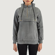 Zest Hooded Pullover Leren Jas voor Dames – alternate product view 1