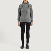 Zest Hooded Pullover Leren Jas voor Dames – alternate product view 3
