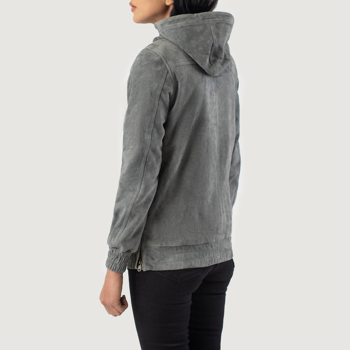 Zest Hooded Pullover Leren Jas voor Dames – alternate product view 5